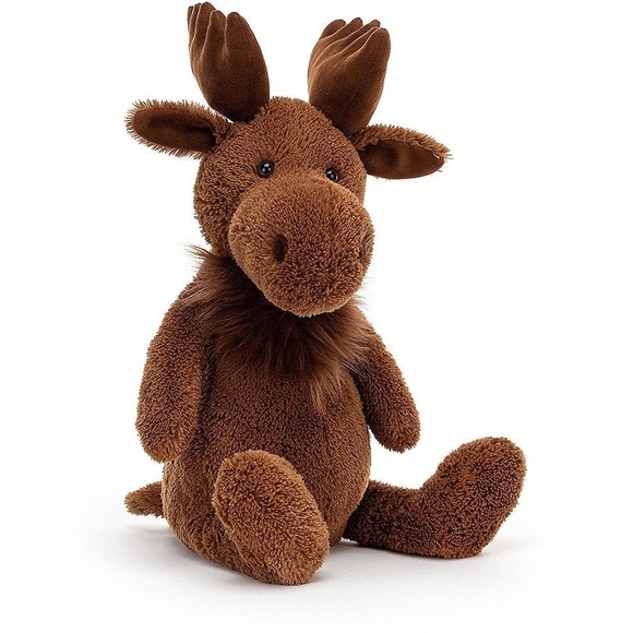 Jellycat Chocolate Brown Maple Moose Plush retired 13” - Picture 4 of 10
